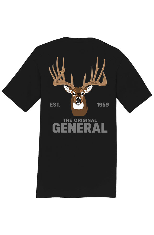 The General Full Mount Logo Tee - Black